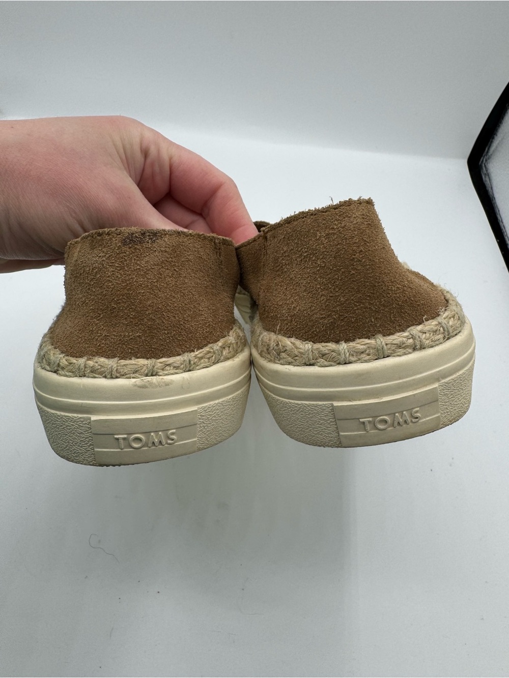 Toms Sunset Toffee Suede Slip-On Loafers Comfort Sneaker Shoes Women’s 7 - Picture 4 of 4
